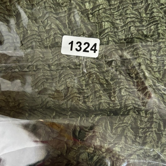 Y2K VTG Nicola Green Rouche Popcorn Tank Top Blouse Size Medium - Picture 10 of 10